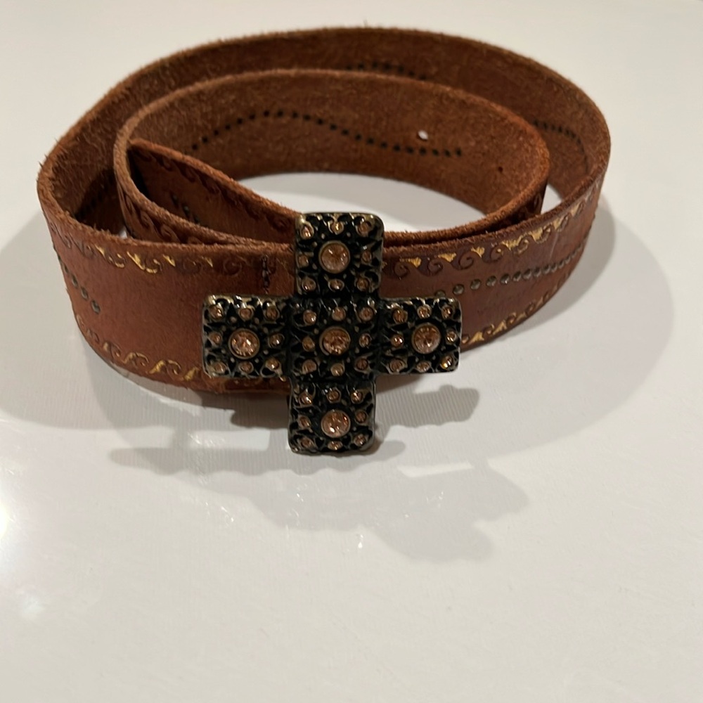 Leather belt